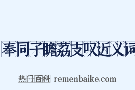奉同子瞻荔支叹近义词是什么意思的图片